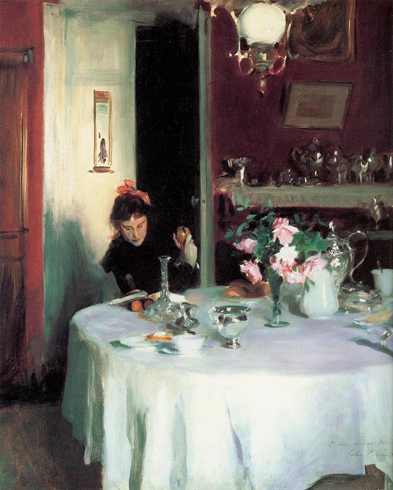 John Singer Sargent The Breakfast Table